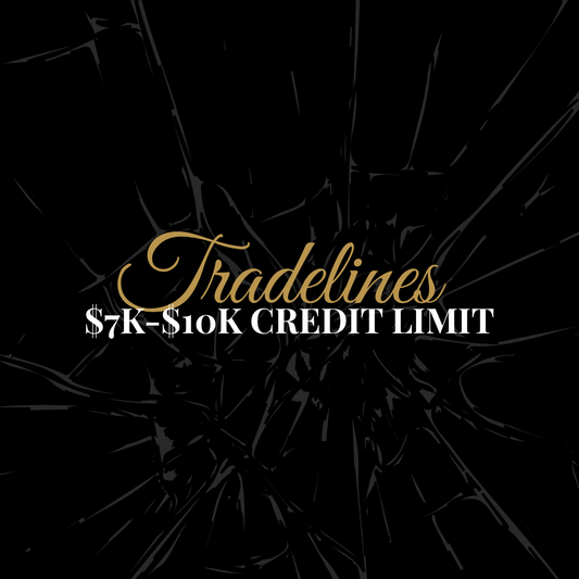 Tradeline $7k-$10k Credit Limit